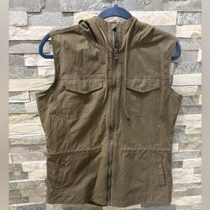 Kuhl Utility Hooded Vest - Olive Green - Medium